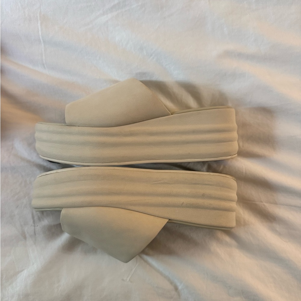 Free People Cream Sandals